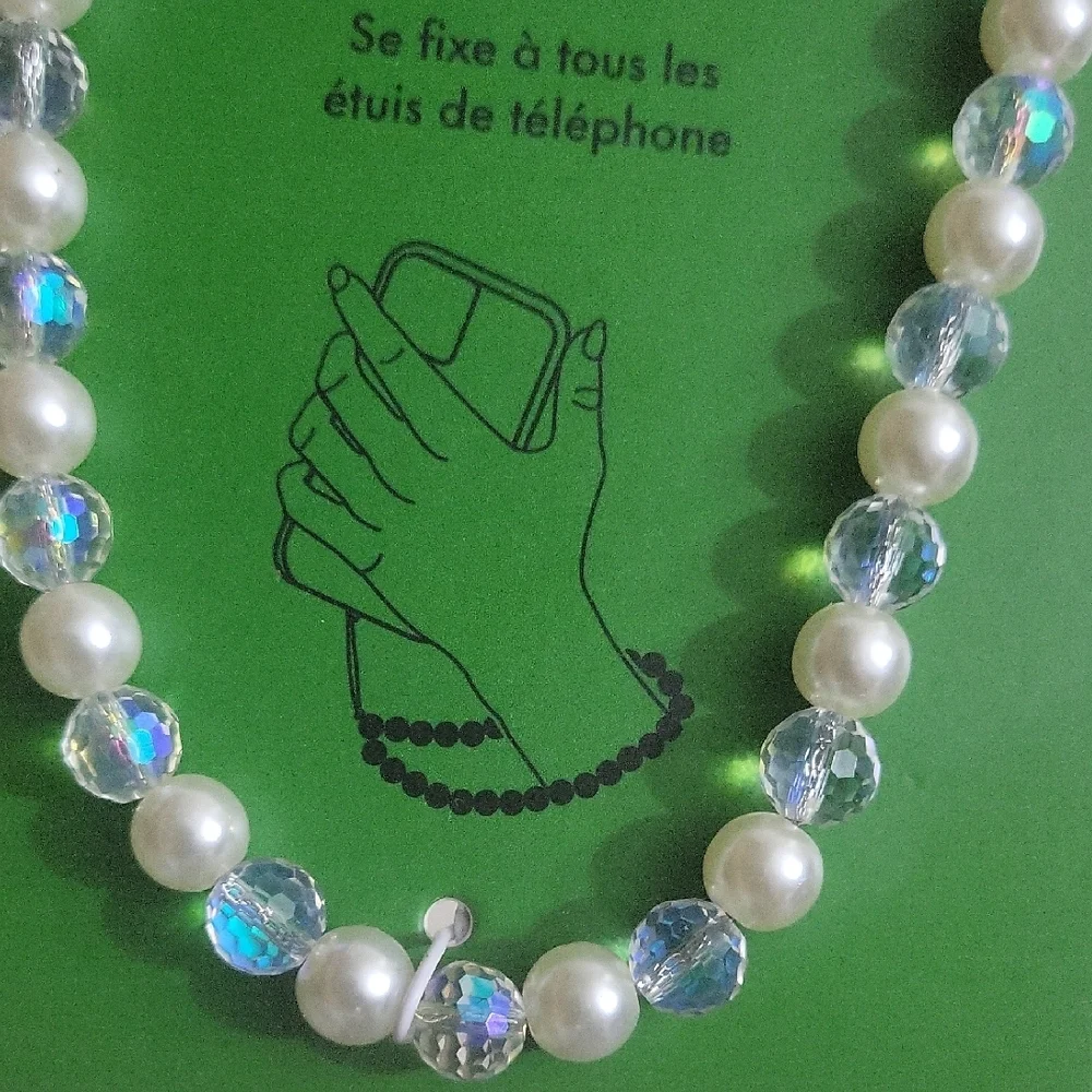 KATE SPADE BLUE and WHITE PHONE CHARM